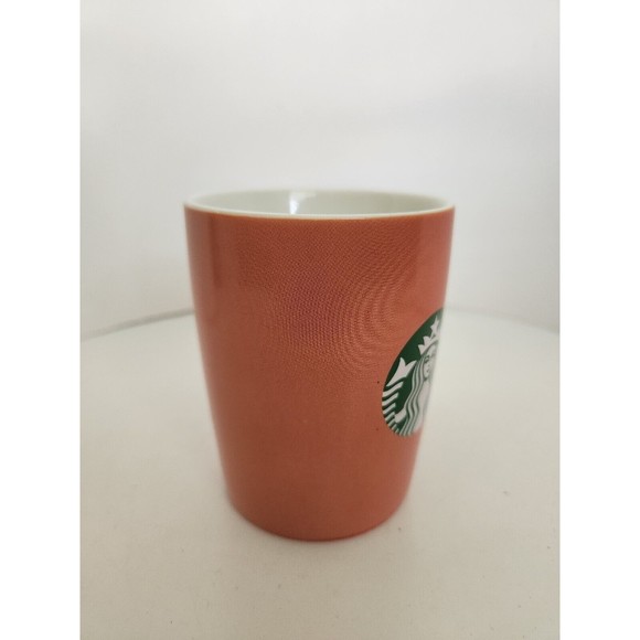 Starbucks 2021 Orange Peach Ombre 10oz Coffee Mug Green Mermaid Logo - Picture 2 of 5